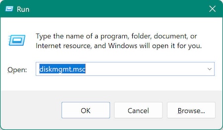 how to open and use Disk Management on Windows