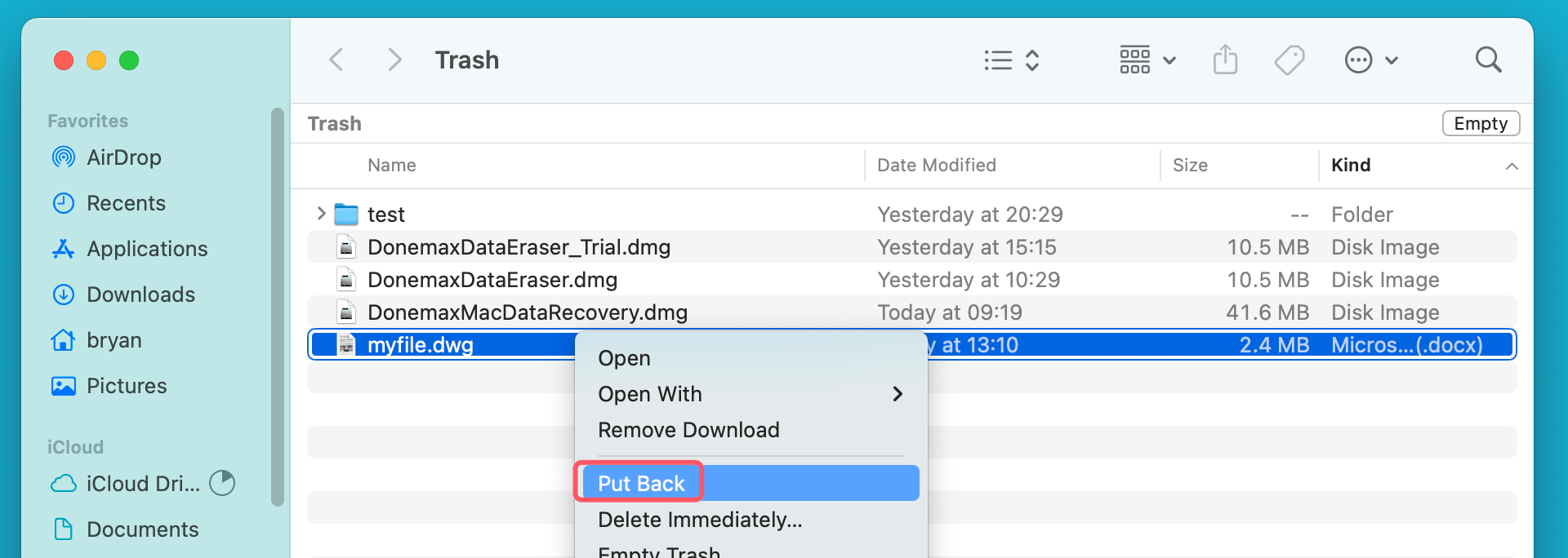 recover AutoCAD DWG files on Mac