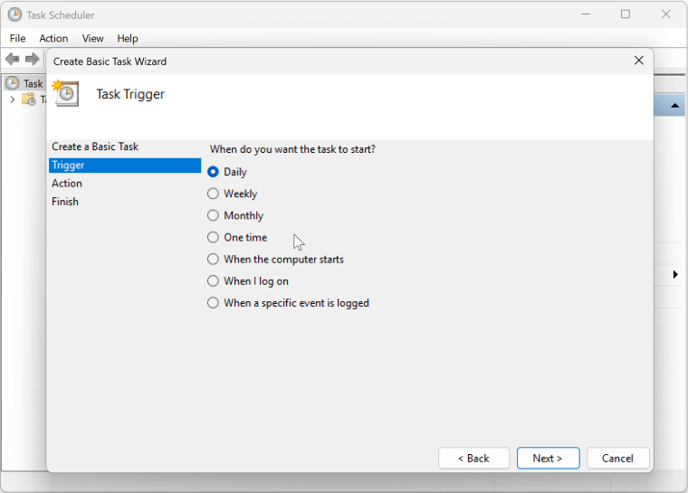 automatically empty the Recycle Bin
