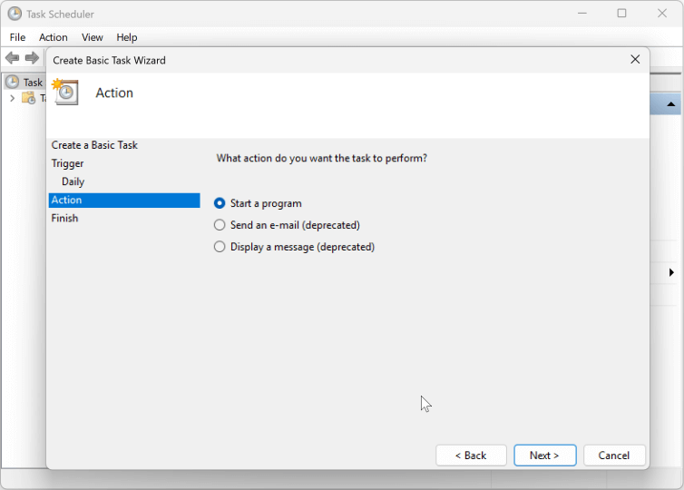 automatically empty the Recycle Bin