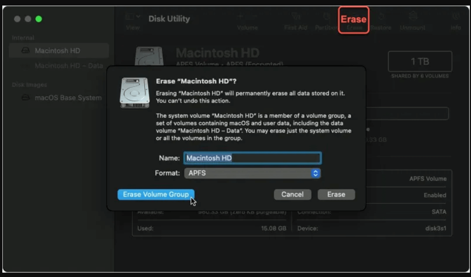 Cannot Reinstall macOS