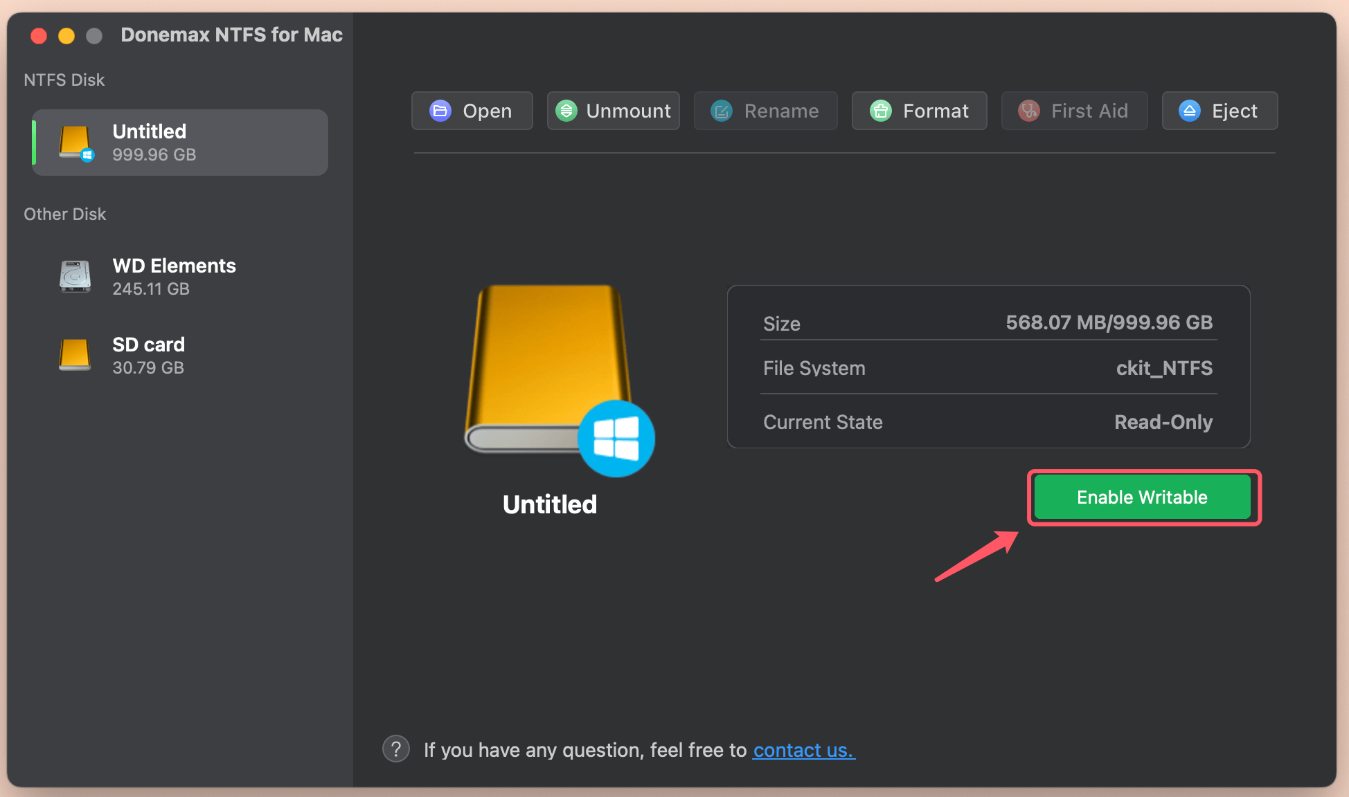 Donemax NTFS for Mac
