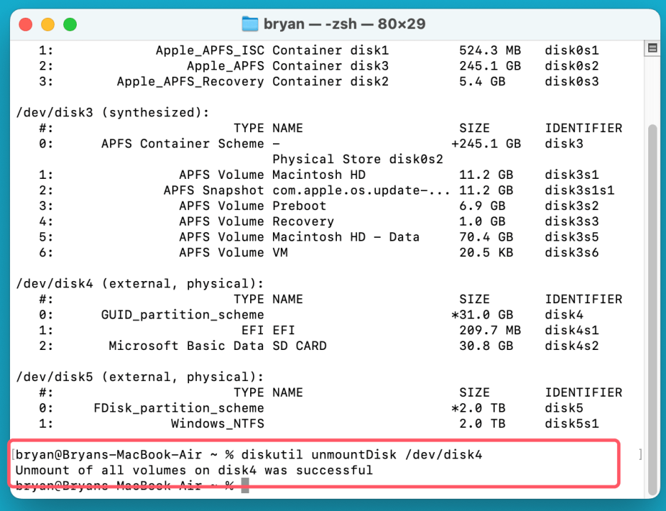 Can not Format or Erase an SD Card on Mac