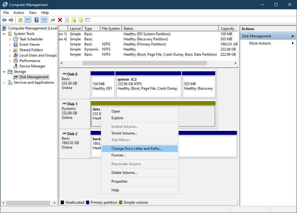 Seagate external hard drive not showing up