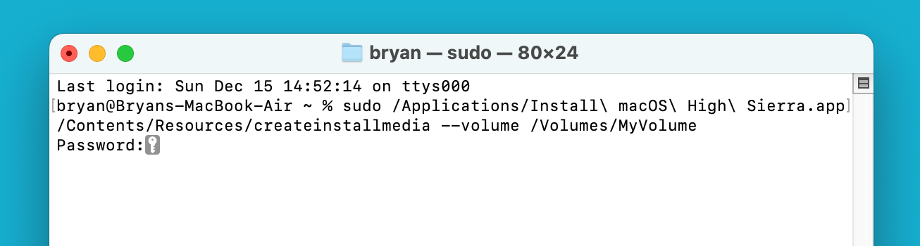clean installation for macOS High Sierra