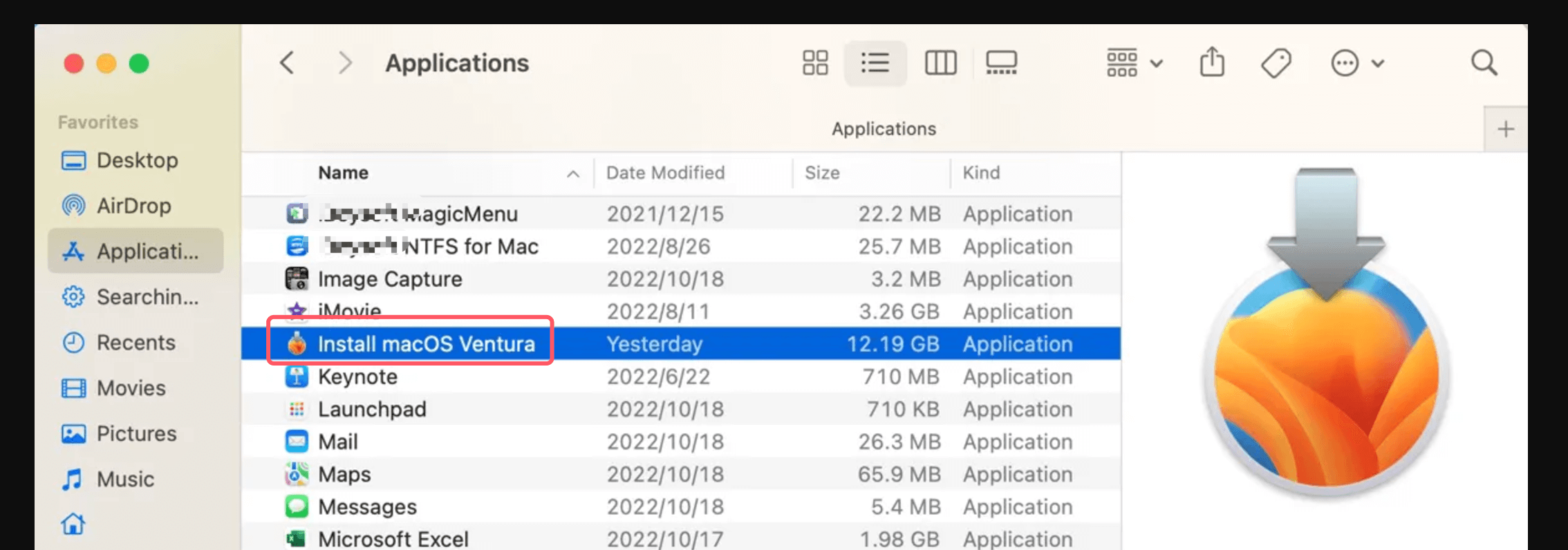 Clean Install macOS Ventura