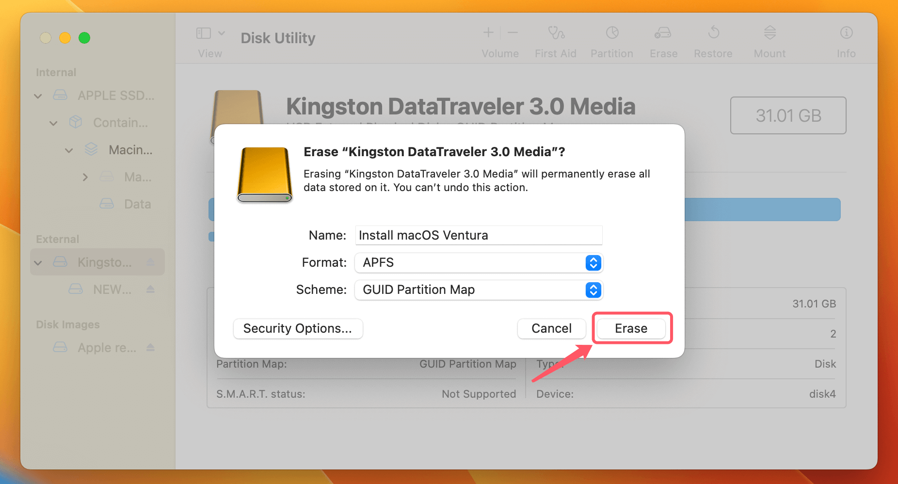 Clean Install macOS Ventura