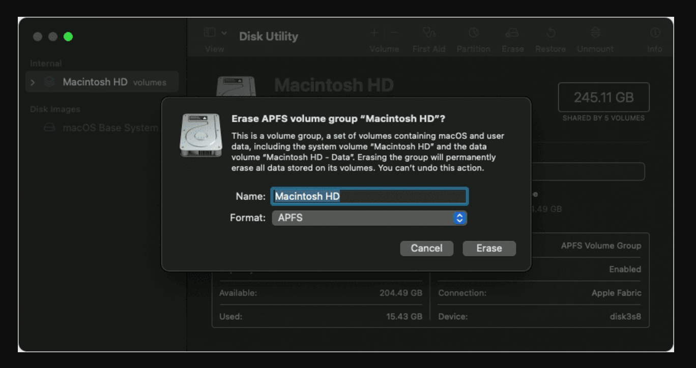 Clean Install macOS Ventura