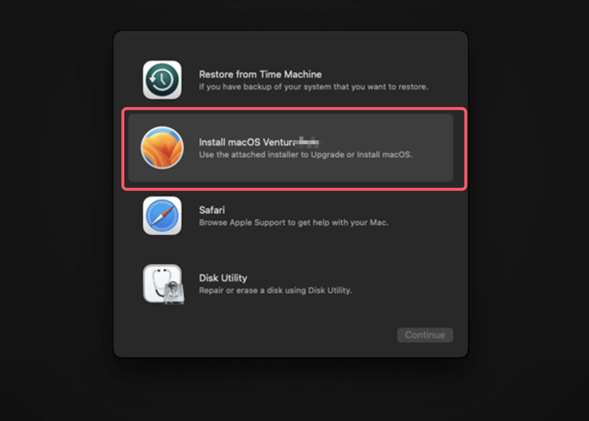 Clean Install macOS Ventura