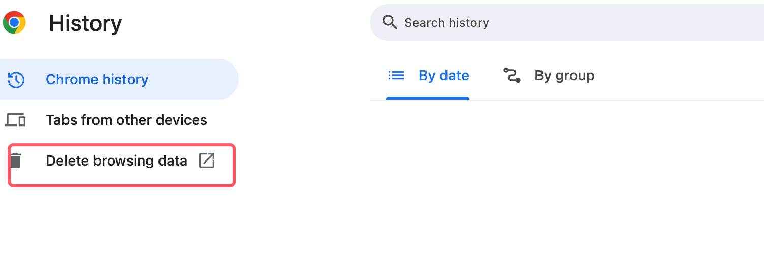 quickly clear Chrome's visiting histories on Mac