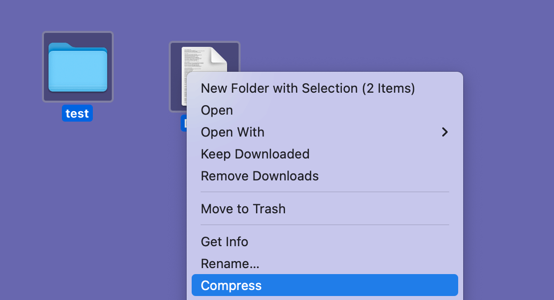 Compress Files on Mac