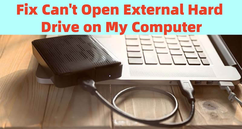 can't open external hard drive