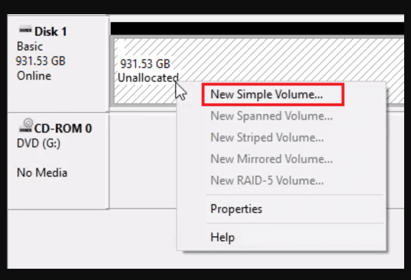 How to Initialize or Format the Drive