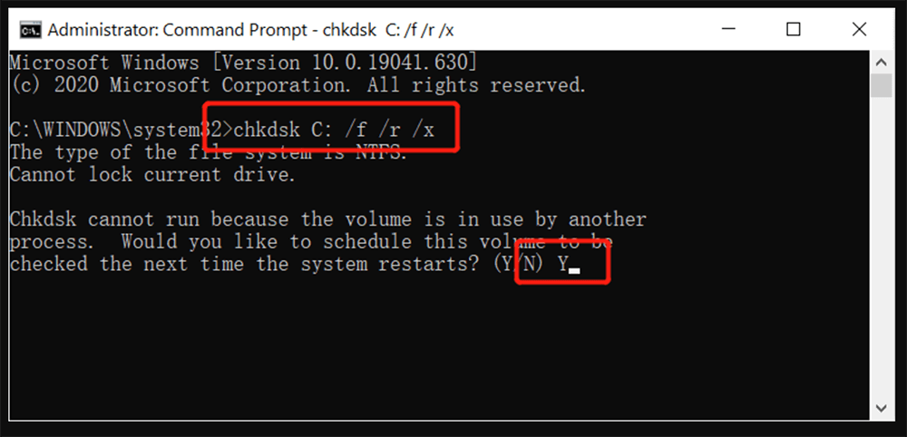 Steps to Run CHKDSK at Boot
