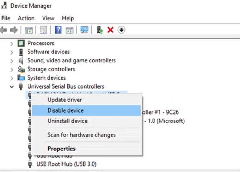 Steps to Disable Drivers