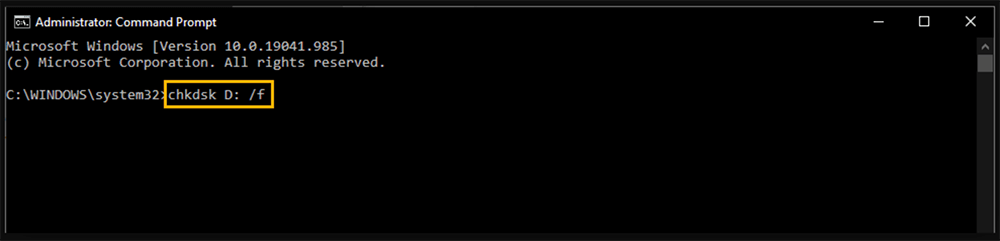 Repair Corrupted Drive