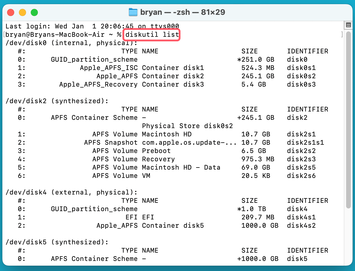Converting an APFS drive to HFS+