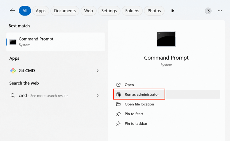 Convert RAW to NTFS with CMD