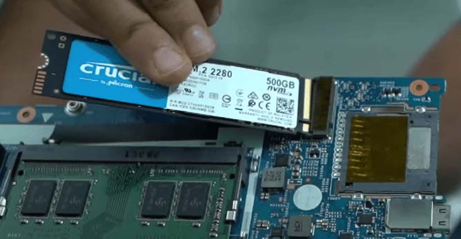Install the Crucial P3 NVMe Plus SSD