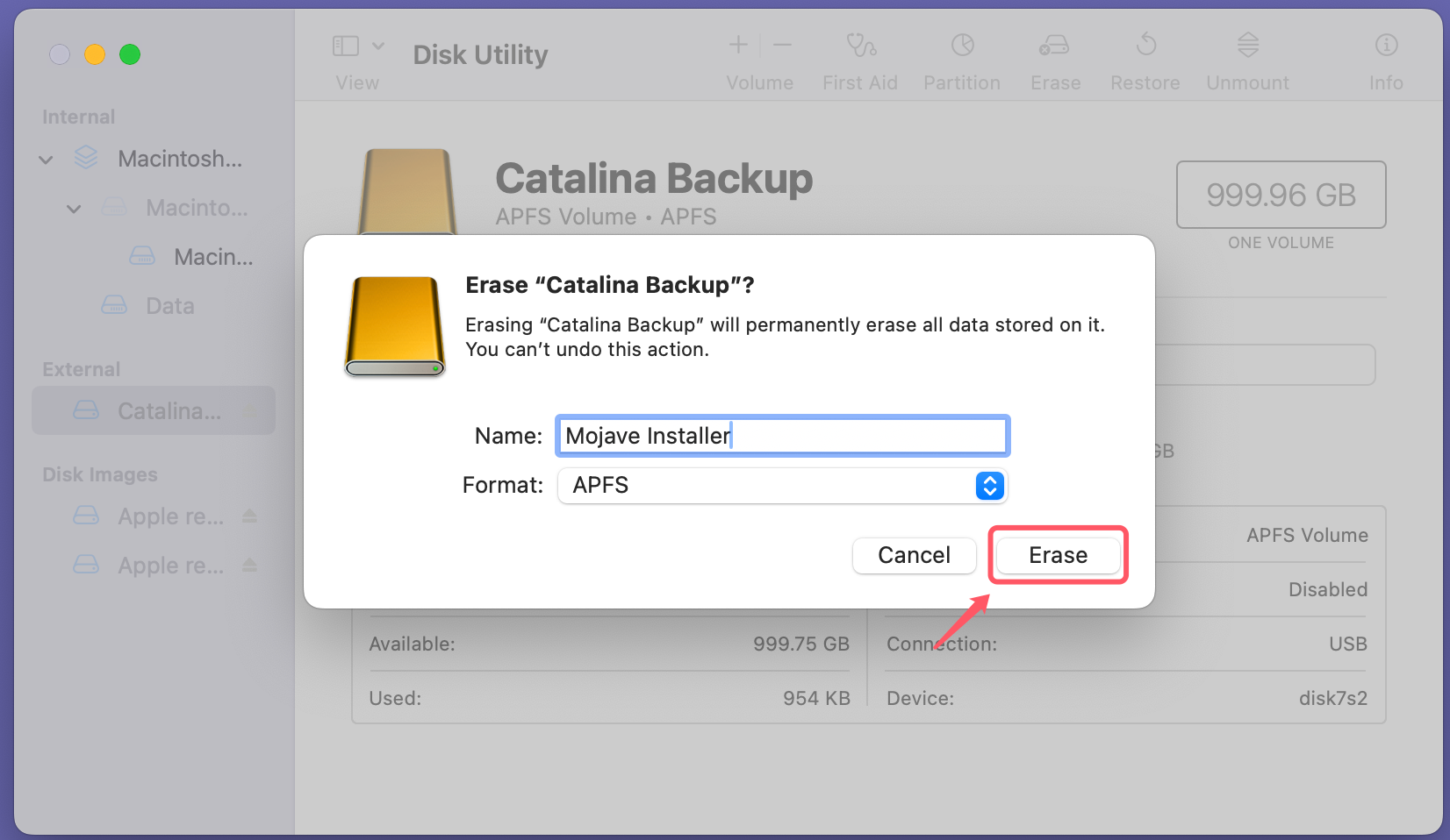 Creating a bootable USB installer for macOS Mojave