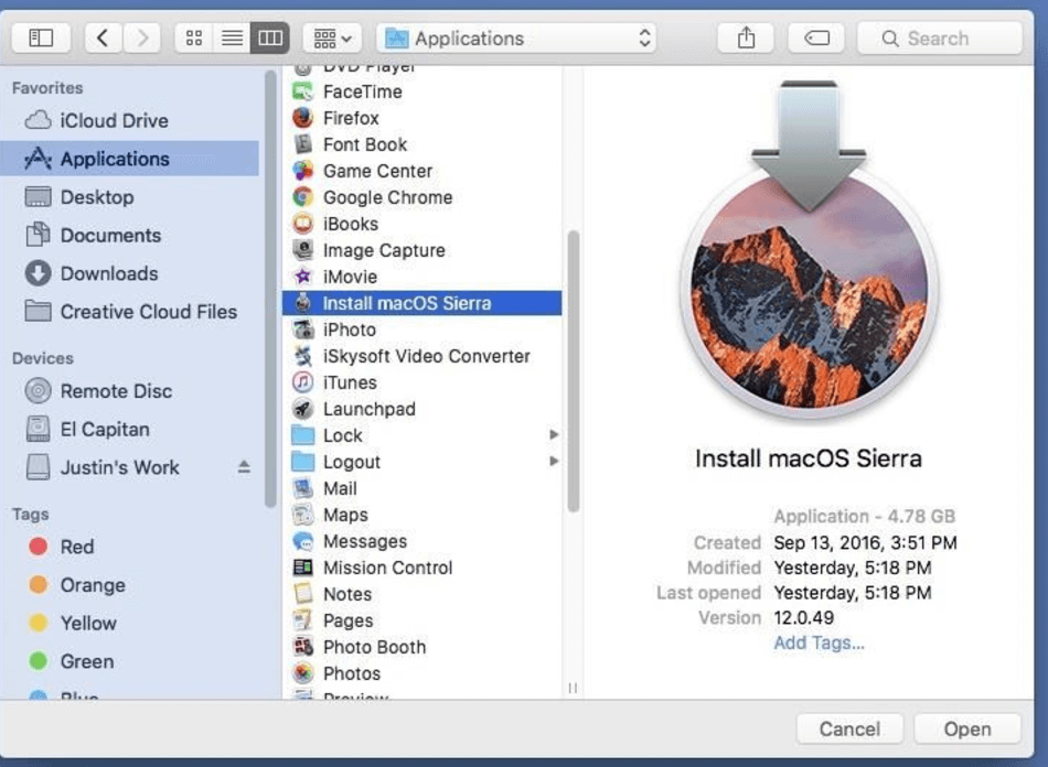 Creating a bootable USB installer for macOS Sierra