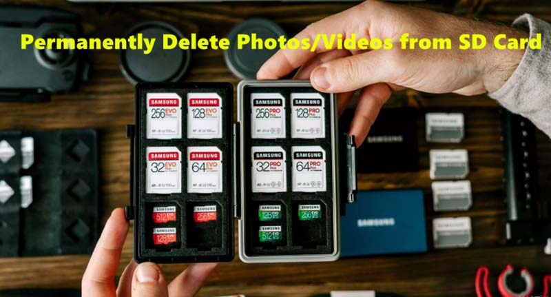 permanently delete photos from SD card