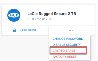 Wipe a LaCie drive with the LaCie Toolkit