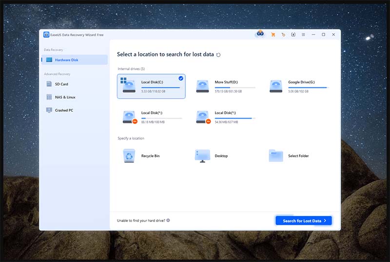 EaseUS Data Recovery Wizard