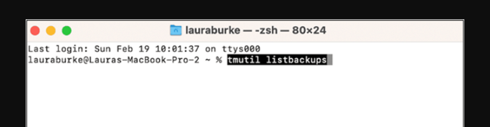 deleting old Time Machine backups