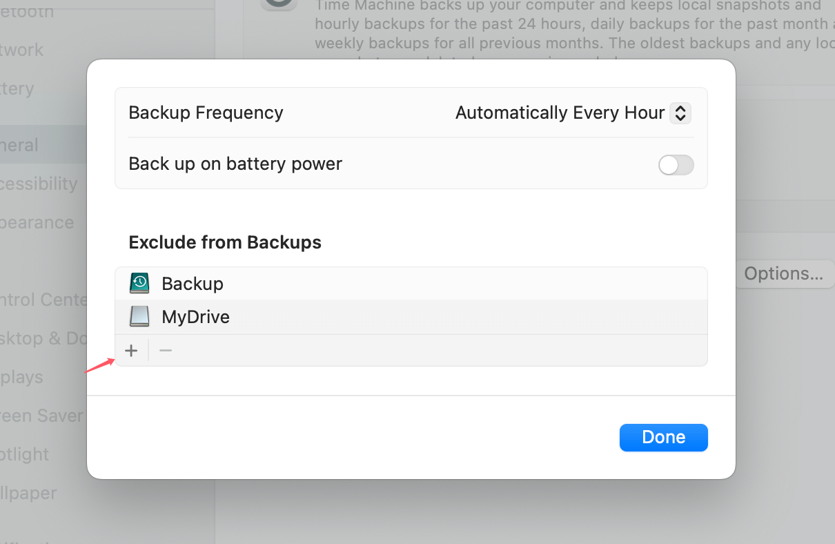 deleting old Time Machine backups