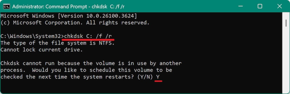 how to detect disk failure on Windows