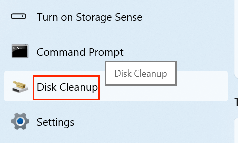 Disk Cleanup