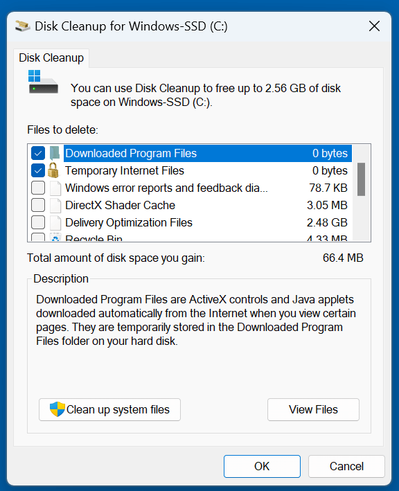 Disk Cleanup