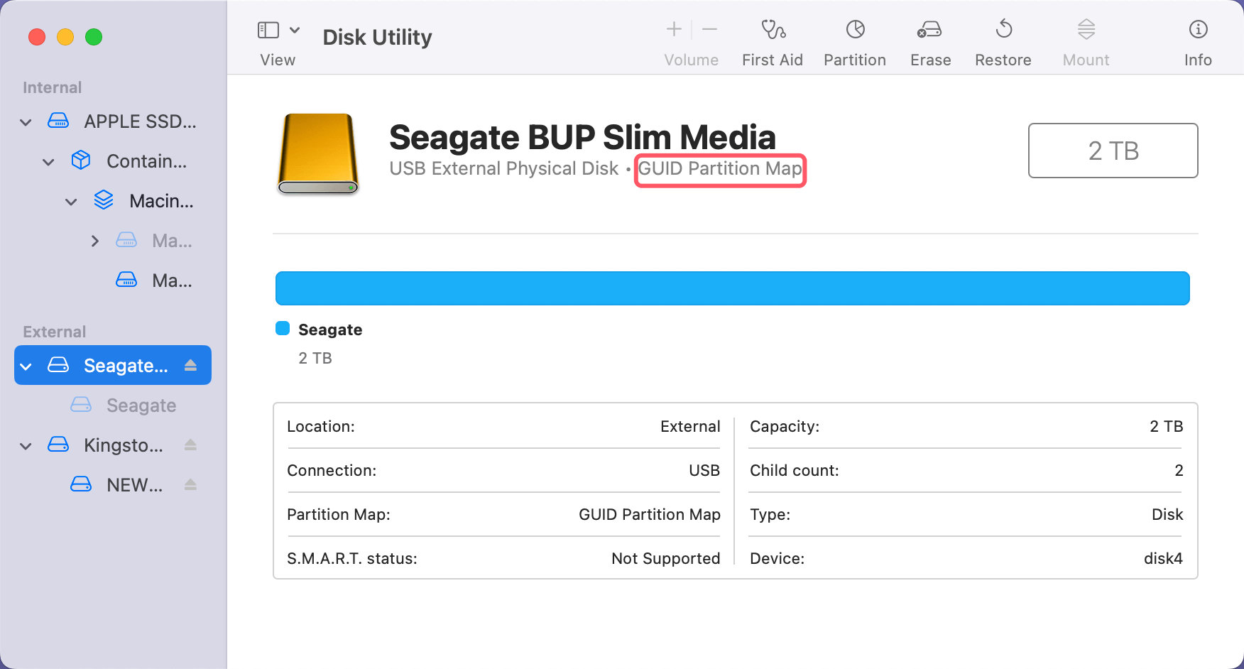 Fix Disk Utility Cannot Recognize Seagate External HDD/SSD on Mac