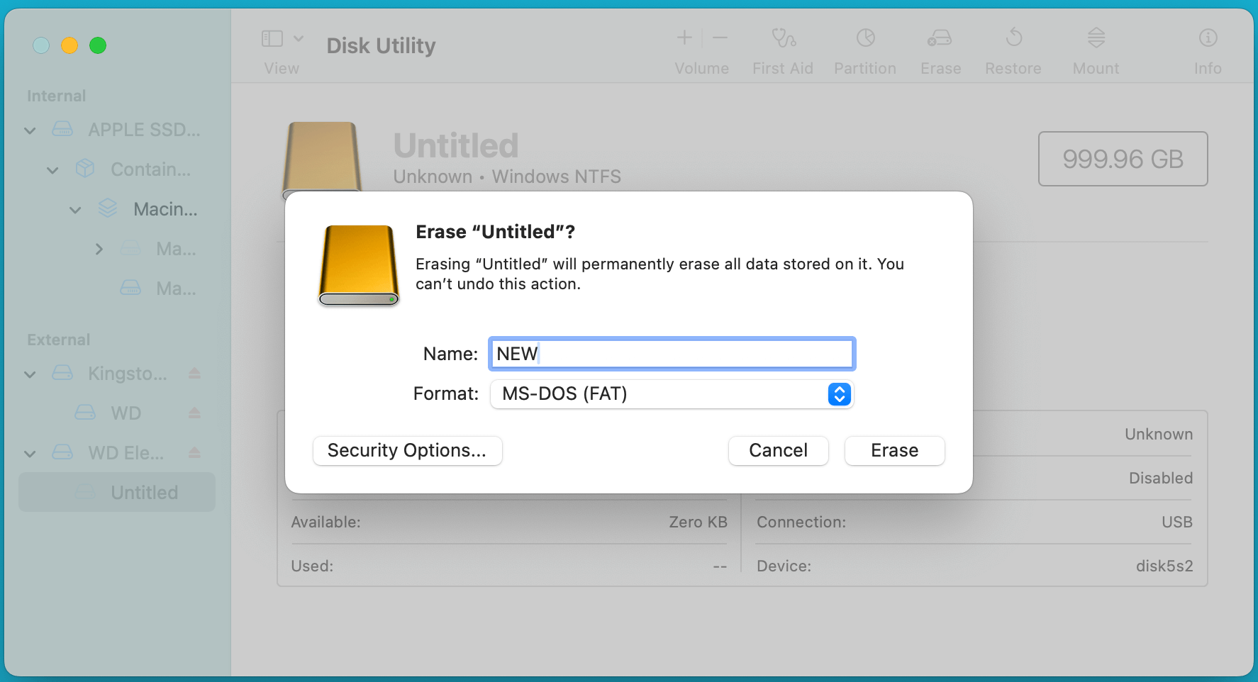 macOS fully supports both ExFAT and FAT32
