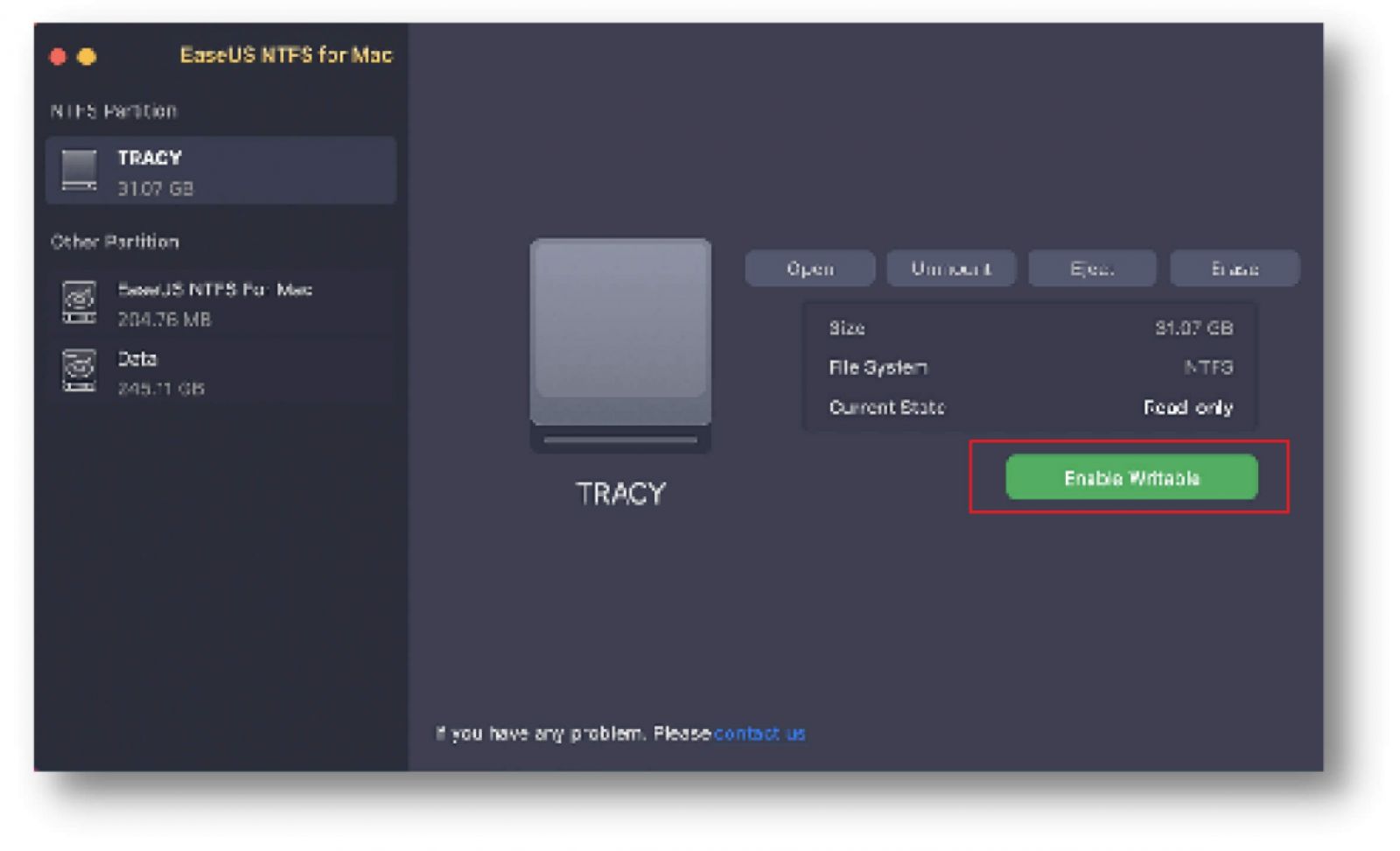 EaseUS NTFS for Mac