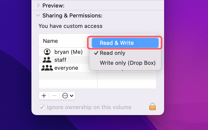 Fix External Hard Drive Read-Only on macOS Monterey