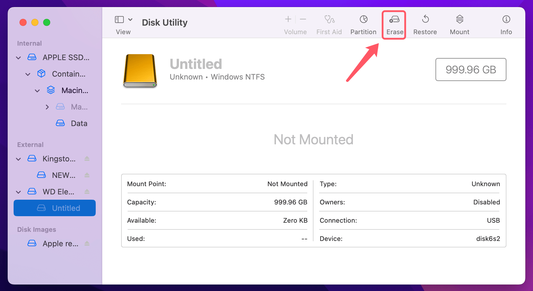 Fix External Hard Drive Read-Only on macOS Monterey