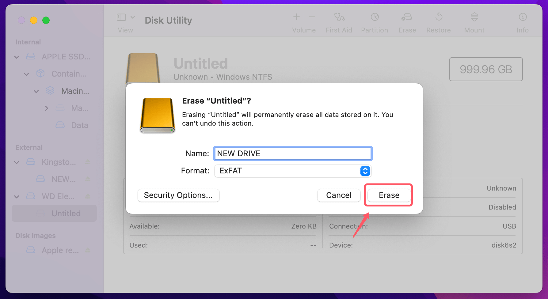 Fix External Hard Drive Read-Only on macOS Monterey