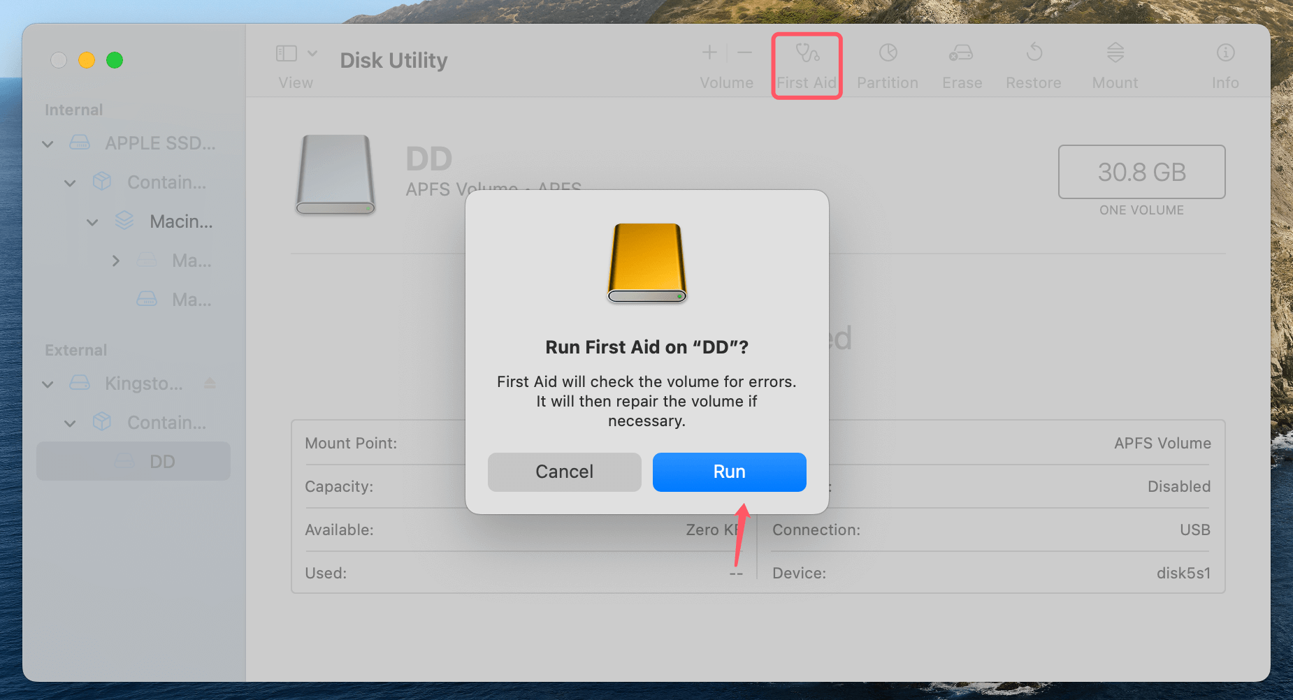external hard drives to mount on macOS Catalina