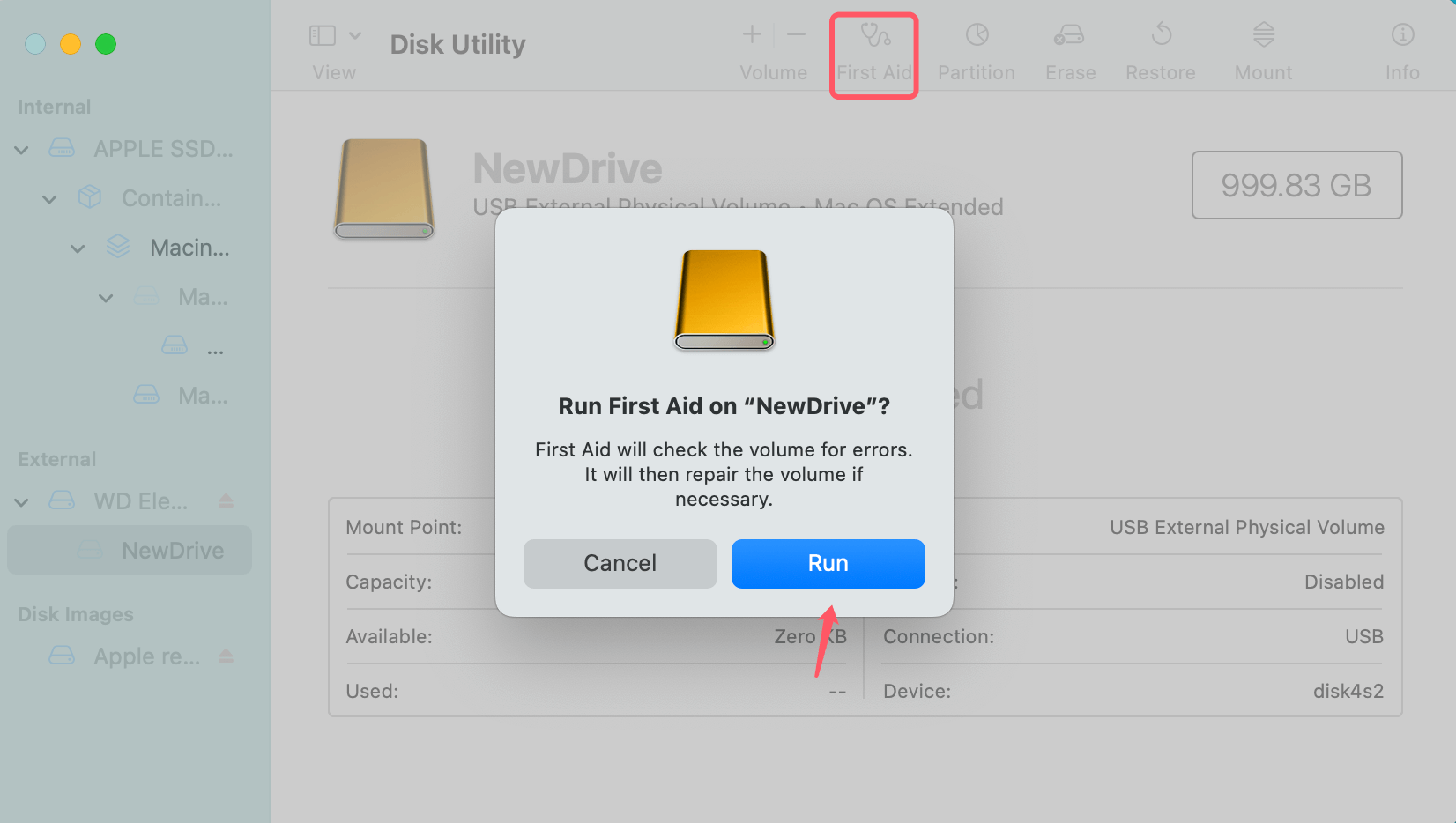 external hard drive fails to show up after force ejecting it