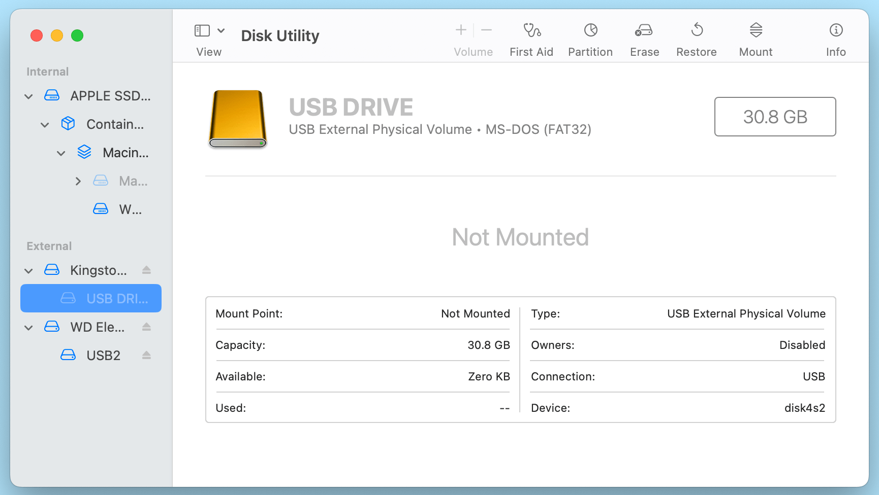 External Hard Drive Not Working on M3-Chip Mac