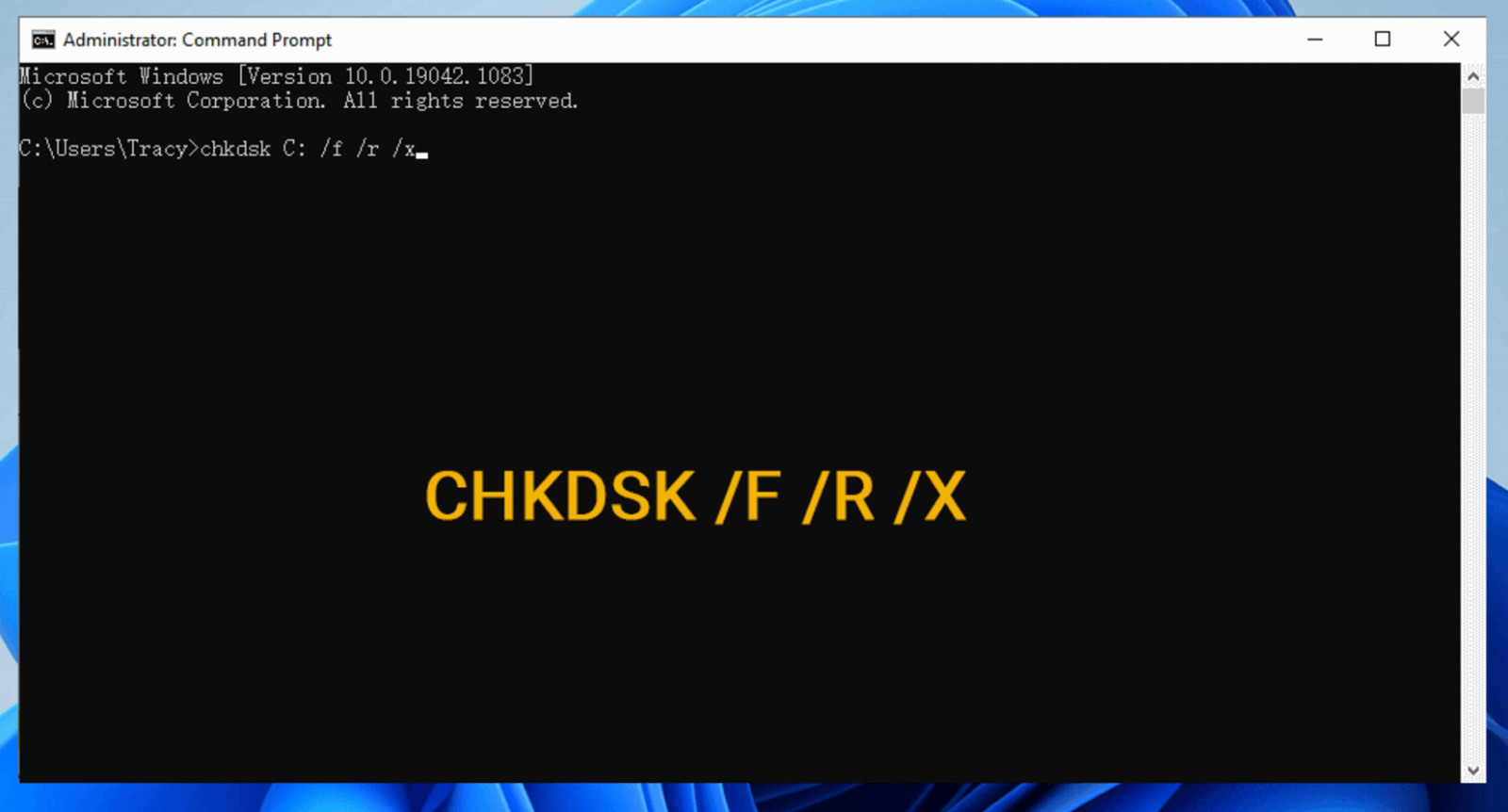 Run CHKDSK