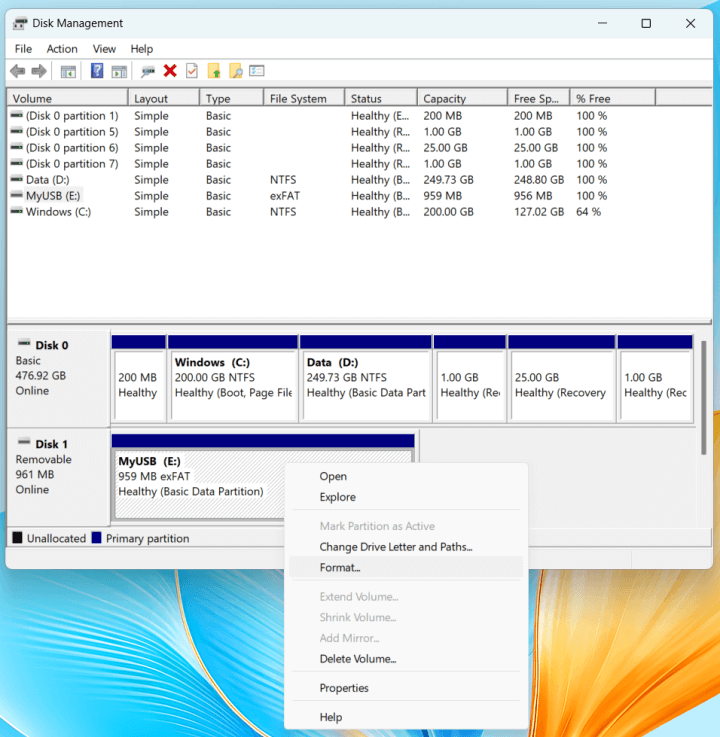fixing a corrupted external HDD or SSD