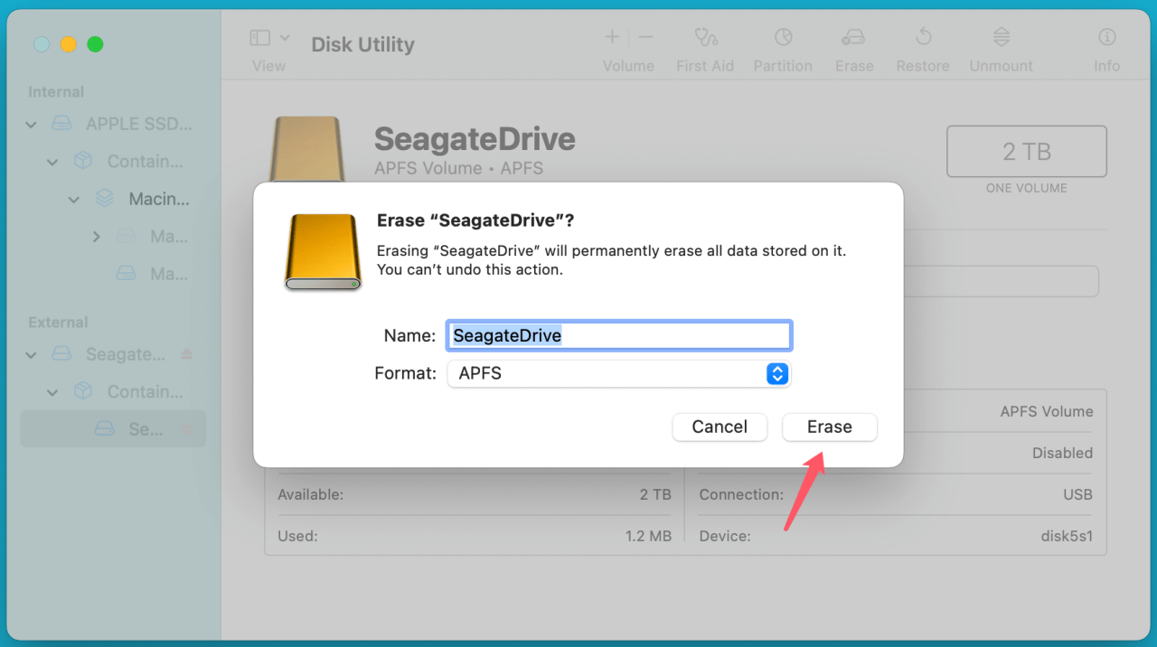 fixing a corrupted external HDD or SSD