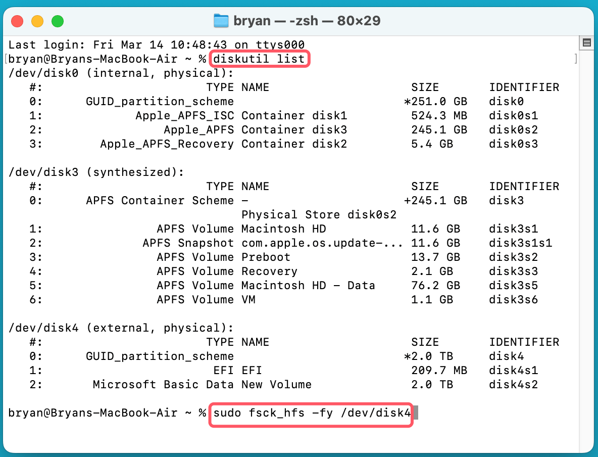 Fix Couldn't Unmount Disk 69888 Error on Mac and Mount Internal/External Disk
