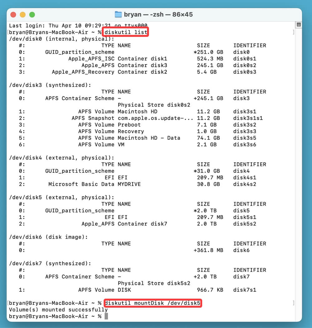 Fix com.apple.DiskManagement.disenter error 0 on Mac