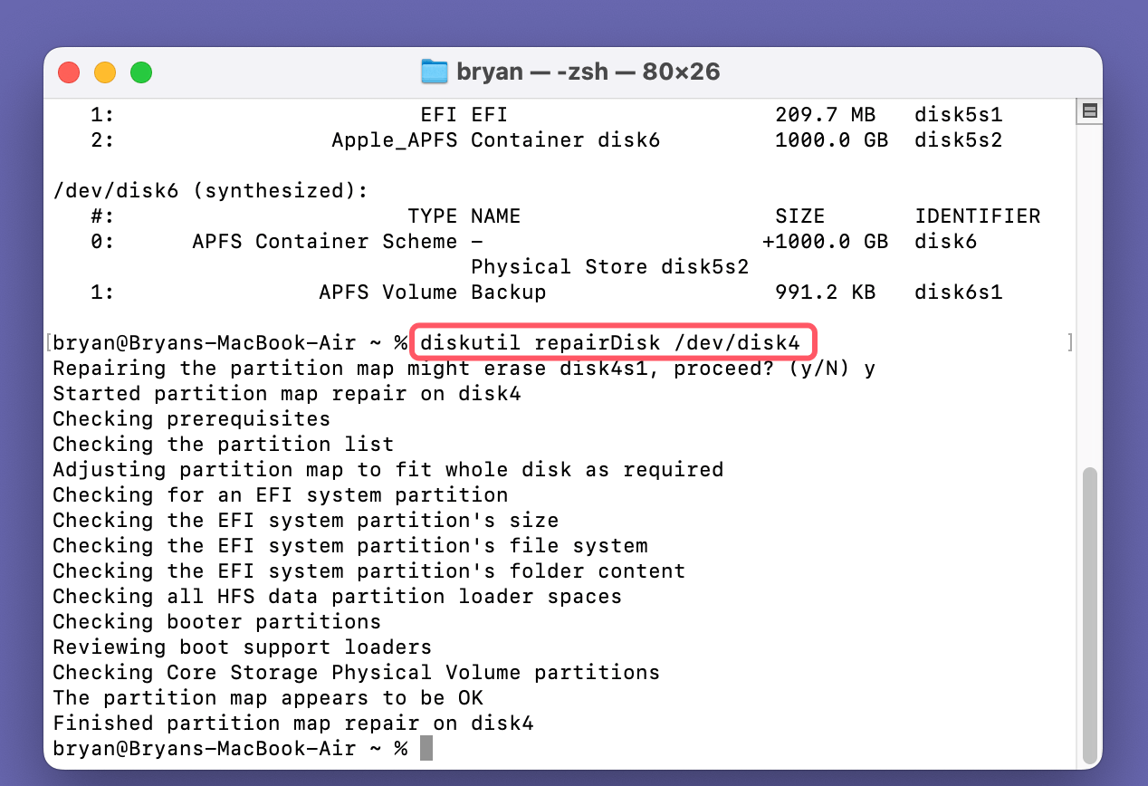 Fix com.apple.DiskManagement.disenter error 49223 on Mac