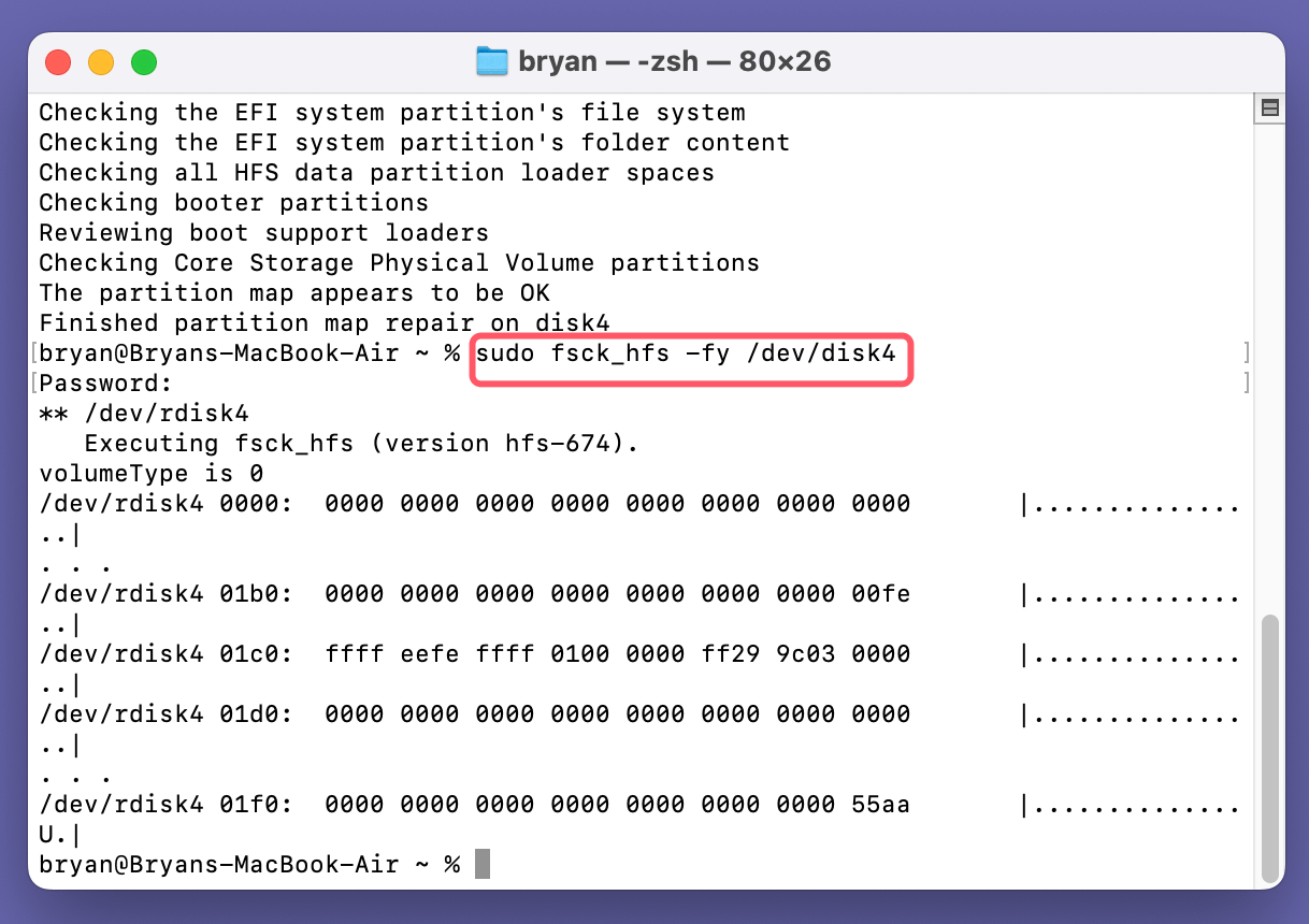 Fix com.apple.DiskManagement.disenter error 49223 on Mac