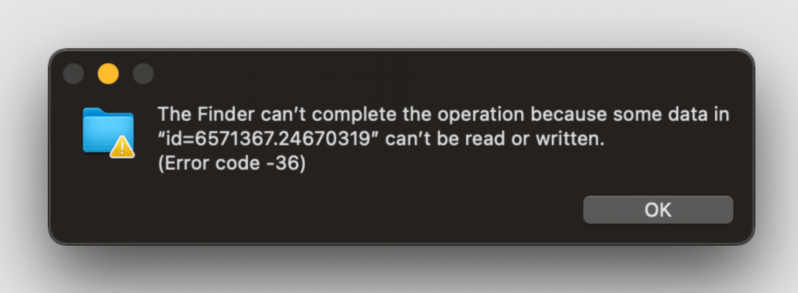 Fix Error Code 36 on Mac